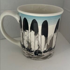 Pendleton Legendary Buffalo Native Feather  In Their Elemebt Buffalo Coffee Mug